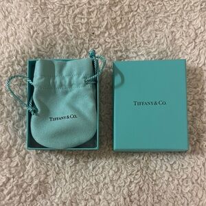Tiffany & Co. Blue Jewelry Pouch and Box